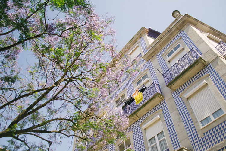 Haus in Lissabon mit Azulejo-Kacheln Haus in Lissabon mit Azulejo-Kacheln