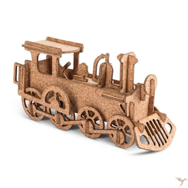 3D Kork-Puzzle "Lokomotive"